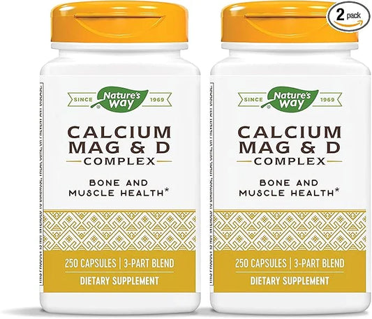 Nature’s Way Calcium-Magnesium-Vitamin D3 250 Capsules 2)