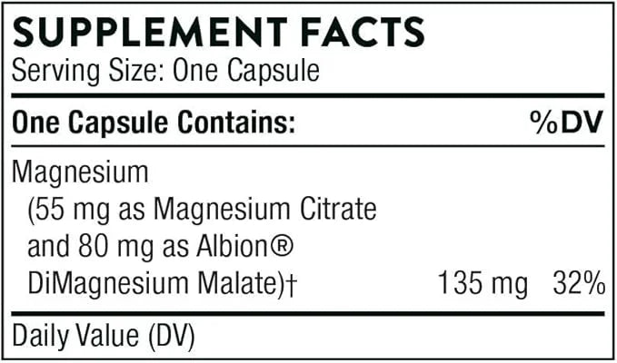 THORNE Magnesium CitraMate 90 Capsules