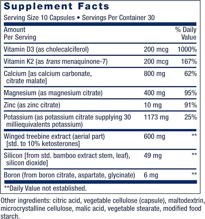 Life Extension Dr. Strum's Intensive Bone D3, K2, K2, magnesium, 300 capsules