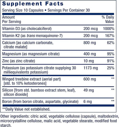 Life Extension Dr. Strum's Intensive Bone D3, K2, K2, magnesium, 300 capsules