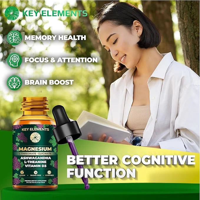 [Sleep, Mood, Calm] Liquid Magnesium L-Threonate D3 with