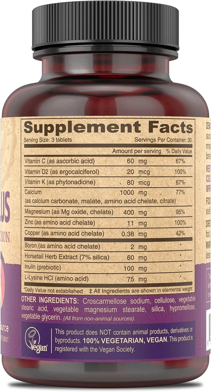 DEVA Vegan Calcium Magnesium Supplement Plus, 90-Tablets
