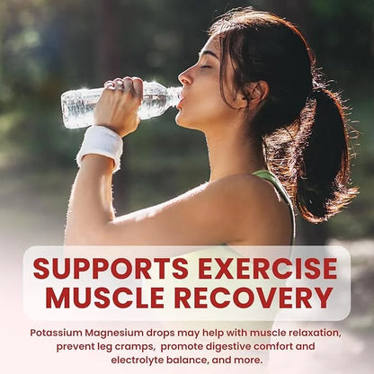 Potassium Magnesium Citrate Supplement, Liquid Magnesium 500mg with D3, B6, B6, B12, B12, CoQ10 CoQ10 - 2 Pack