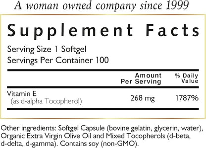 Coco March Natural Vitamin E 400 3 Month 100 Softgels