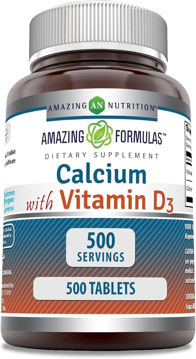 Amazing Formulas Calcium with Vitamin D3 500 Tablets