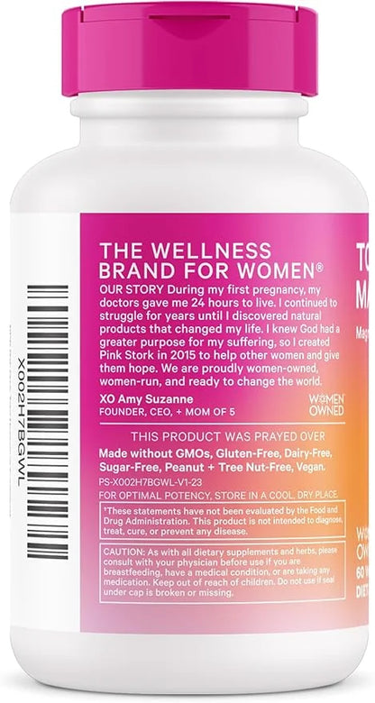 Pink Stork Magnesium Supplement for Women 60 capsules