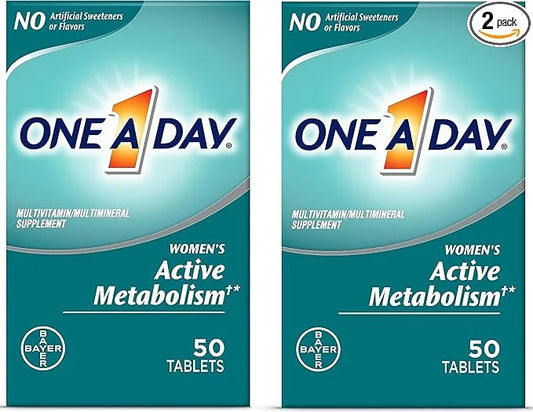 ONE A DAY Women’s Active Metabolism 50 Count 2)