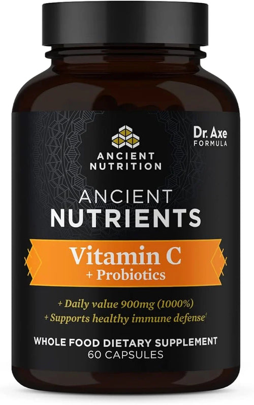 Ancient Nutrition Probiotics and Vitamin C 30 Servings