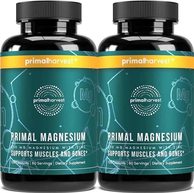 2 Pack, Magnesium Supplement Complex 310mg 120 Capsules