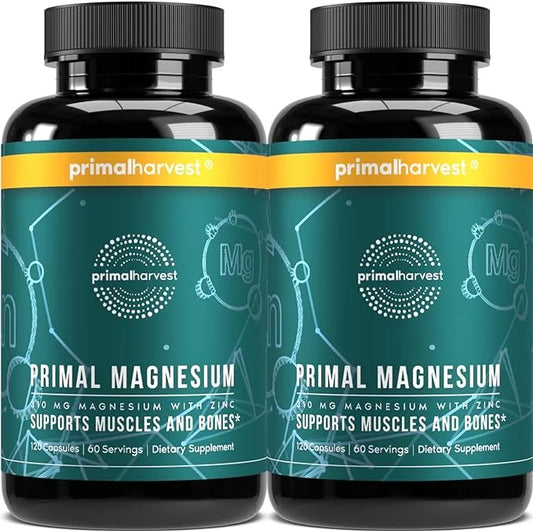 2 Pack, Magnesium Supplement Complex 310mg 120 Capsules