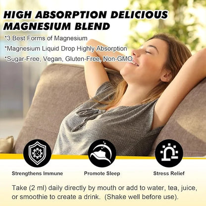 Magnesium Glycinate 500mg Complex, Magnesium Liquid D3, Zinc