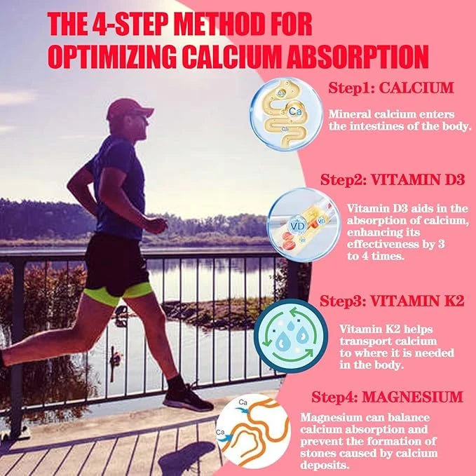 Calcium Magnesium Zinc Gummies with Vitamin D3 & K2 High