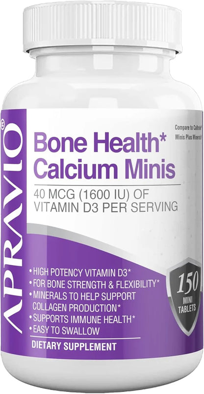 Bone Health Calcium Minis Tablets, Calcium D3, Magnesium, Health,150ct