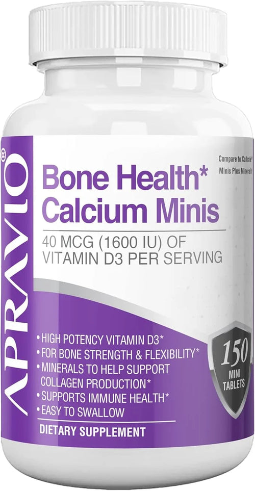 Bone Health Calcium Minis Tablets, Calcium D3, Magnesium, Health,150ct