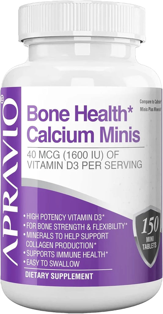 Bone Health Calcium Minis Tablets, Calcium D3, Magnesium, Health,150ct