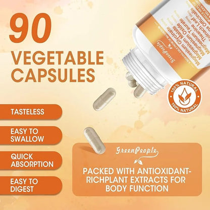 Magnesium Glycinate 500mg Capsules, with Malate, D3 & 6 Kinds 90 Capsules