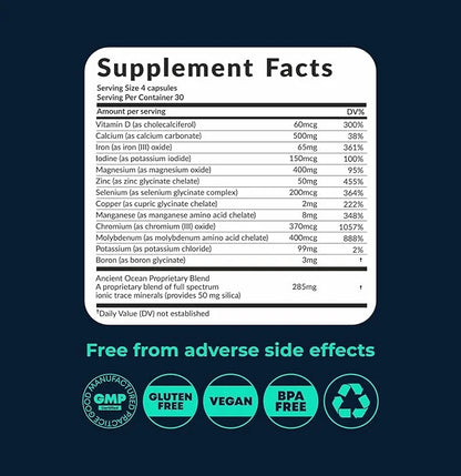 Multimineral Supplement Magnesium Complex with Trace 120 Capsules