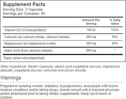 Vitacost Calcium Magnesium & Vitamin D 180 Capsules
