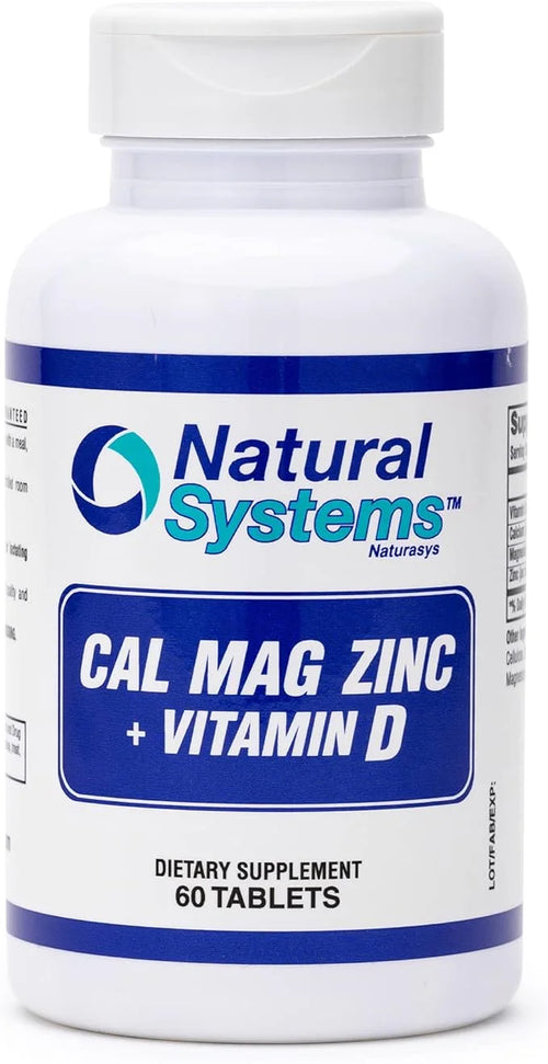 Calcium Magnesium Zinc Vitamin D Supplement 60 Tablets