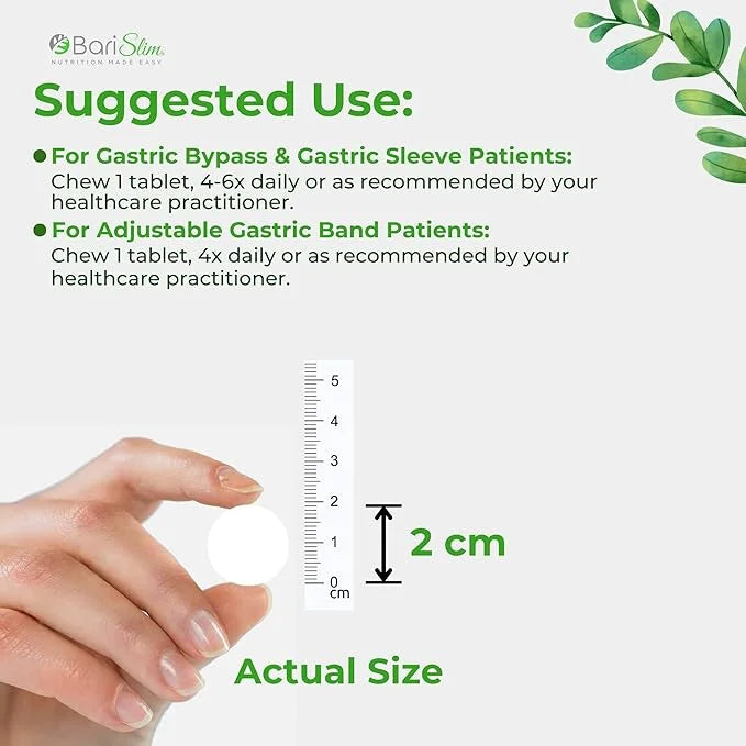 BariSlim Bariatric Calcium Citrate with Magnesium 500mg Calcium