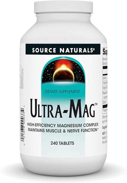 Source Naturals Ultra-Mag High-Efficiency Magnesium Complex 240 Tablets