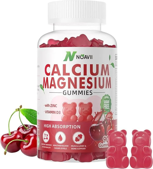 Calcium Magnesium Zinc Gummies with Vitamin D3, ashwagandha Flavor-90 Count