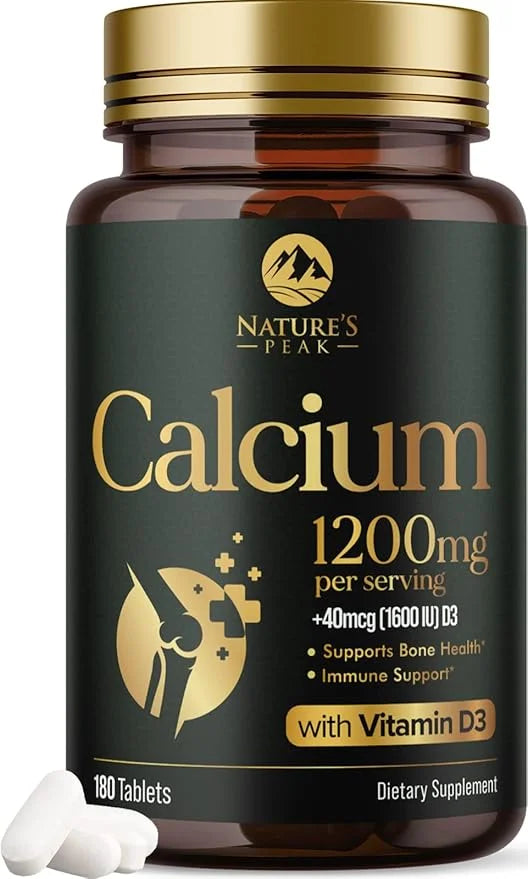 Calcium 1200 mg with Vitamin D3, 180 Tablets