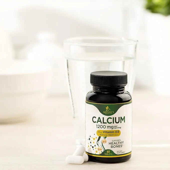 Calcium 1200 mg with Vitamin D3, 60 Tablets