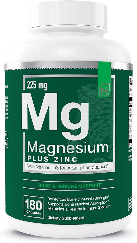 Essential Elements Magnesium & Zinc D3 for 200mg - 3 Month