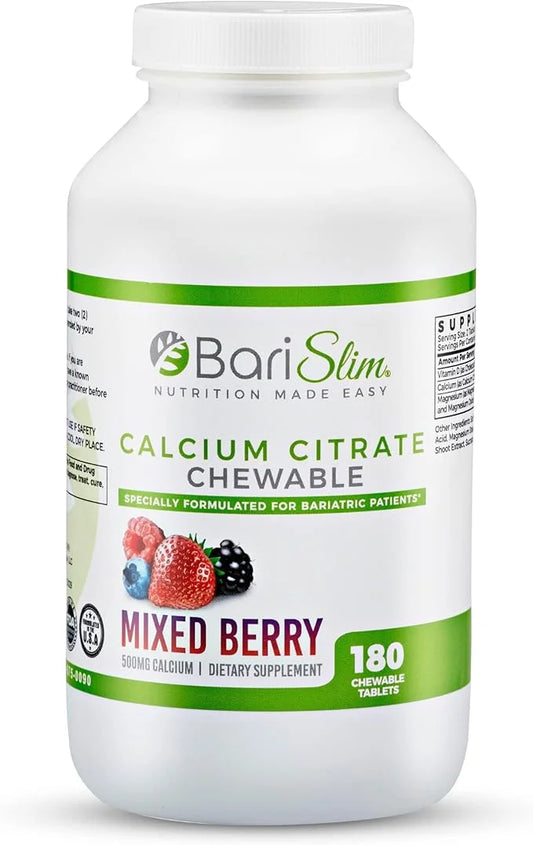 BariSlim Bariatric Calcium Citrate with Magnesium 500 mg (90 Servings)