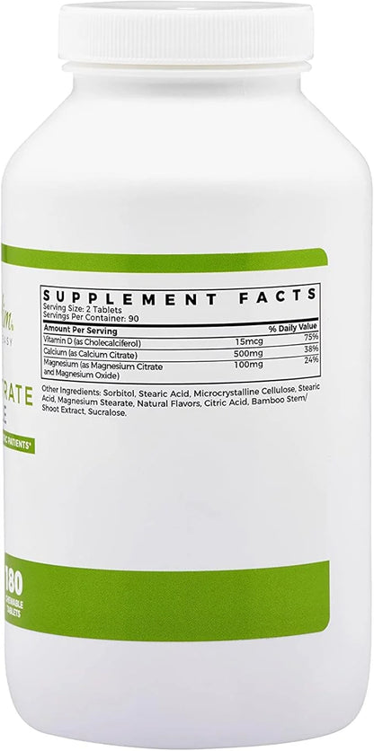 BariSlim Bariatric Calcium Citrate with Magnesium 500 mg (90 Servings)