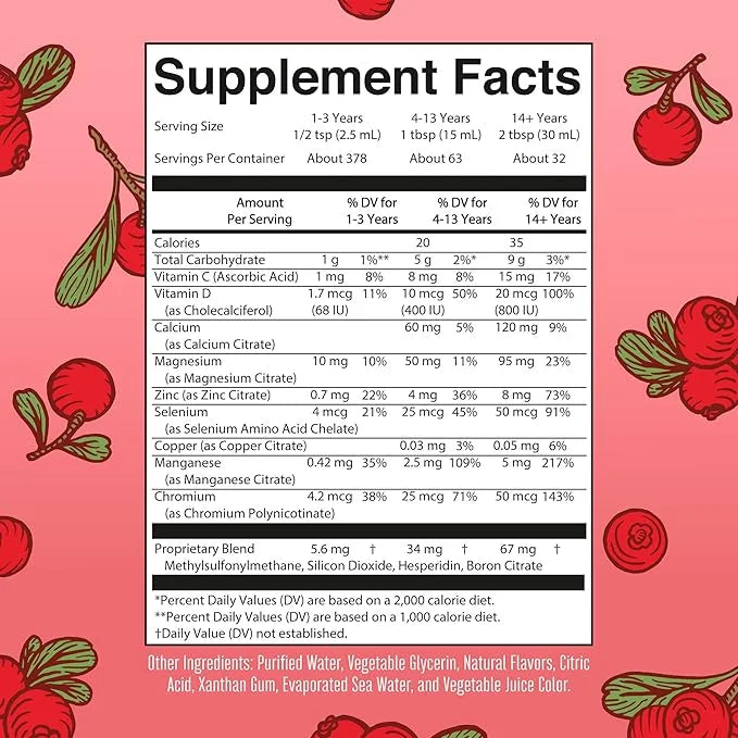 Nighttime Liquid Multimineral Sleep Supplement 4 Flavors 32 Servings