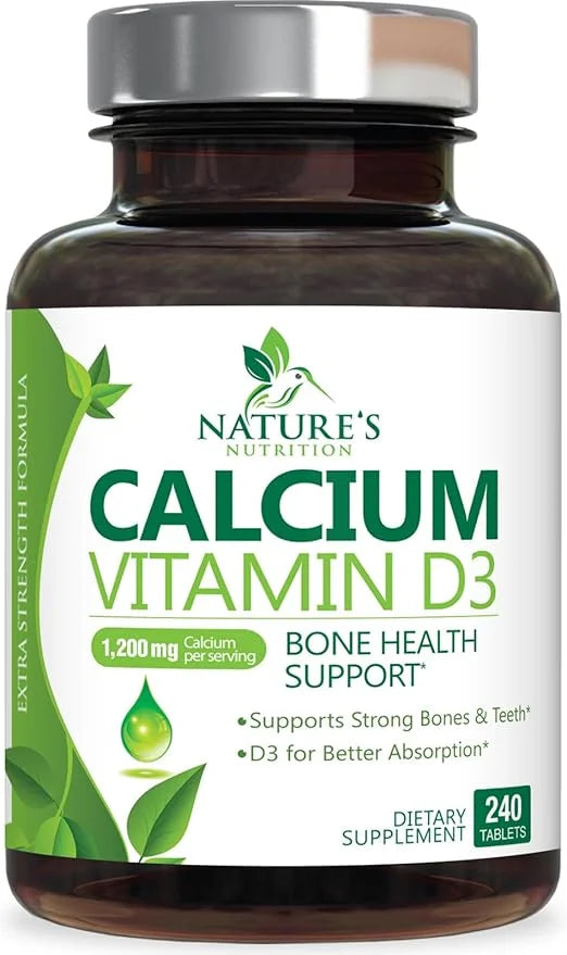 Calcium 1200 mg Plus Vitamin D3, 240 Tablets