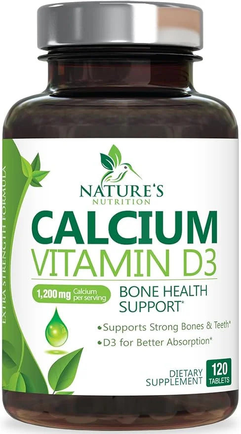 Calcium 1200 mg Plus Vitamin D3, 120 Tablets