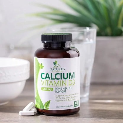 Calcium 1200 mg Plus Vitamin D3, 120 Tablets