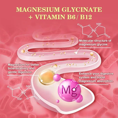 Magnesium Glycinate Gummies, 600Mg Magnesium Supplement Q10, Vitamin, 60 Vegan