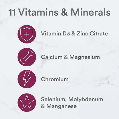 SmartyPants Kids Mineral Chews: Magnesium Citrate D3, Vitamin K2, Zinc 60 Count (30 Day