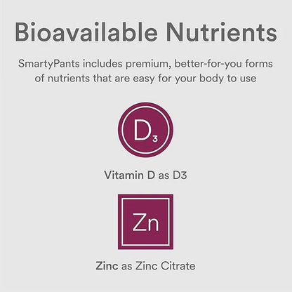 SmartyPants Kids Mineral Chews: Magnesium Citrate D3, Vitamin K2, Zinc 60 Count (30 Day