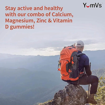 YUM-V'S Calcium, Magnesium, Zinc and Vitamin (90 Count) D3 +