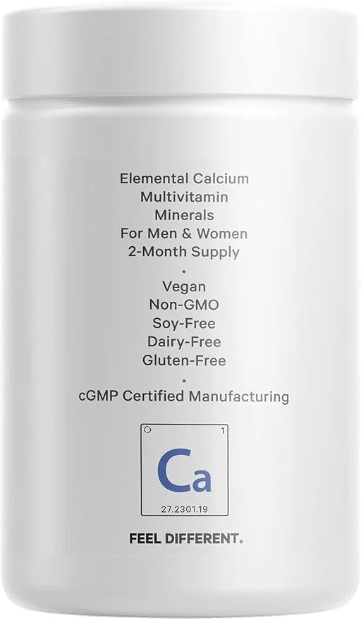 Codeage Calcium 500mg Supplement + Magnesium D3 Vitamin K2 - 2-Month Supply- 120 Capsules