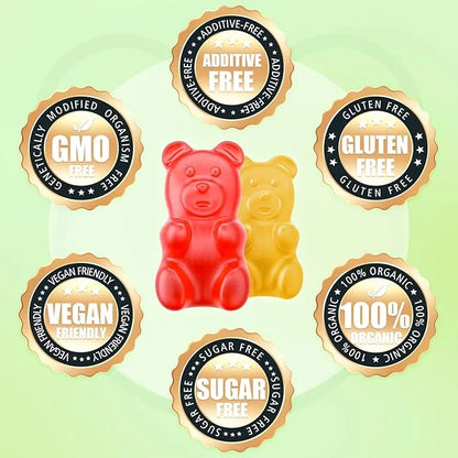 Calcium Magnesium Zinc Gummies for Women, 600 mg D3 for 120 Gummies