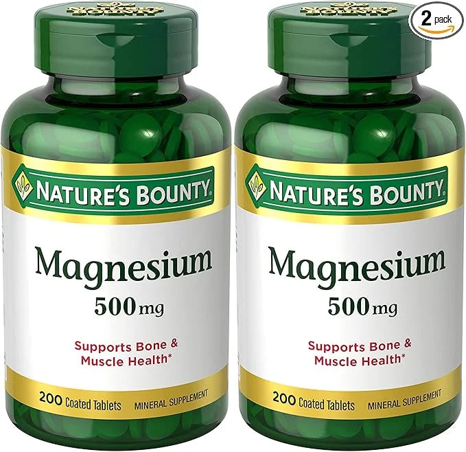 Nature's Bounty 500mg Magnesium for Bone 400 Tablets