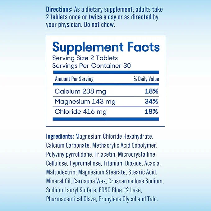SlowMag Muscle + Heart Magnesium Chloride 60 Count