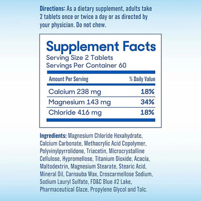 SlowMag Muscle + Heart Magnesium Chloride 120 Count