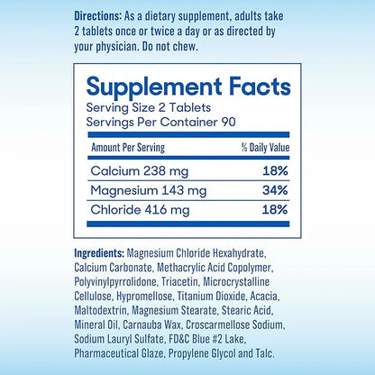 SlowMag Muscle + Heart Magnesium Chloride 180 Count