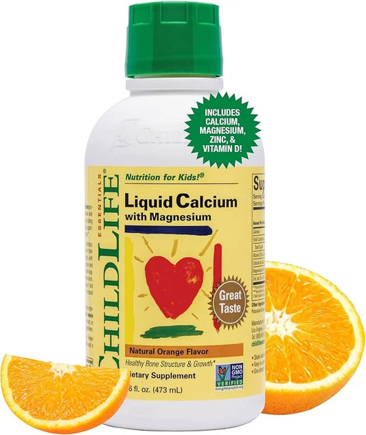 ChildLife Essentials Liquid Calcium Magnesium Supplement D3 & 16 Fl