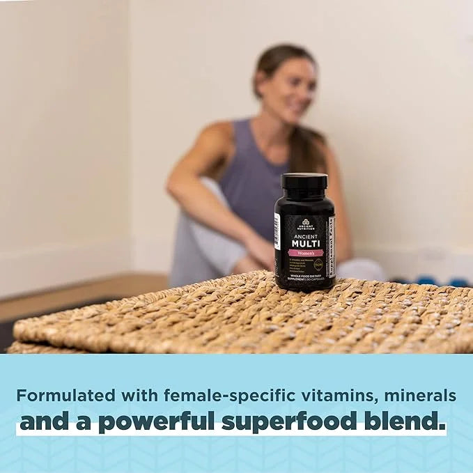 Ancient Nutrition Multivitamin for Women, Multi B12, Zinc, 90 Ct