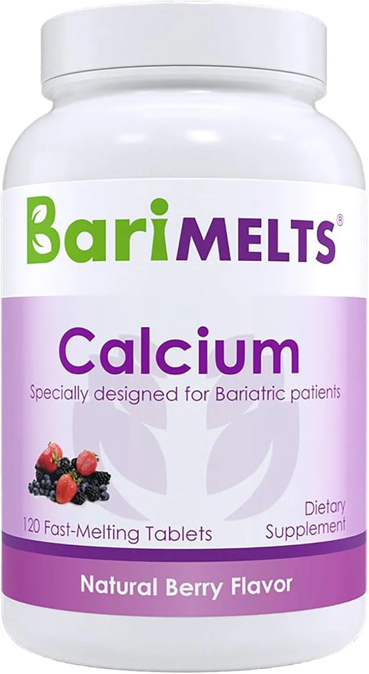 BariMelts Bariatric Calcium Citrate with Vitamin D3 and 1 Month (120 Smooth-Dissolving
