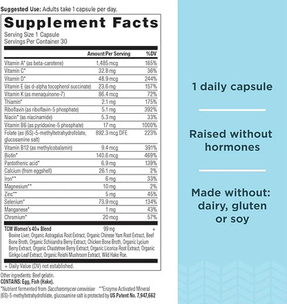 Ancient Nutrition Multivitamin for Women, Ancient 40+ Once K2, Folate 30ct