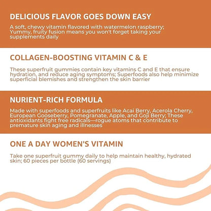 Baby Blues: Superfood Skin Glow Gummies 14 Collagen